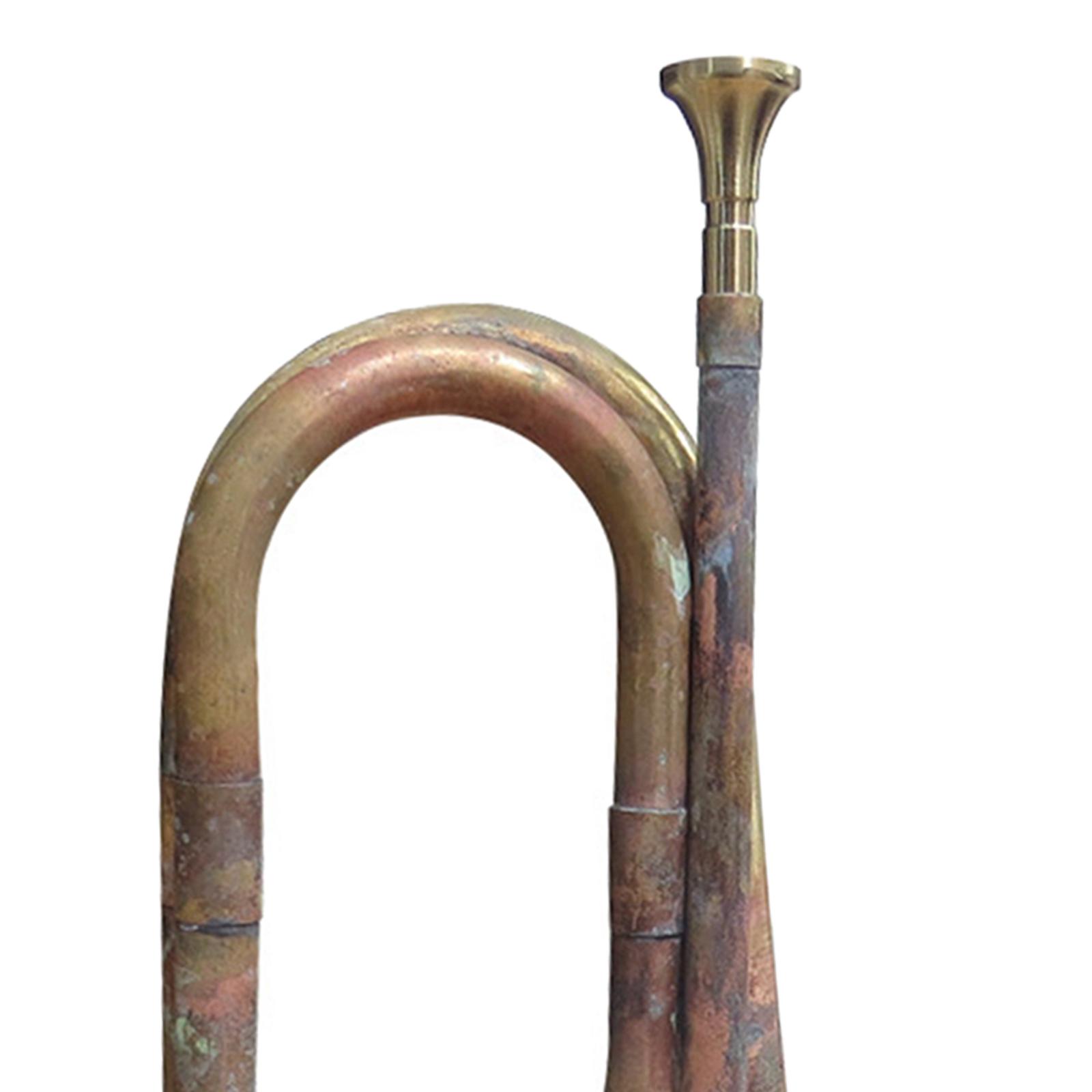 Musical Instrument Bugle - 트럼펫형 버글(마우스피스 포함) 12.60인치 마칭 버글