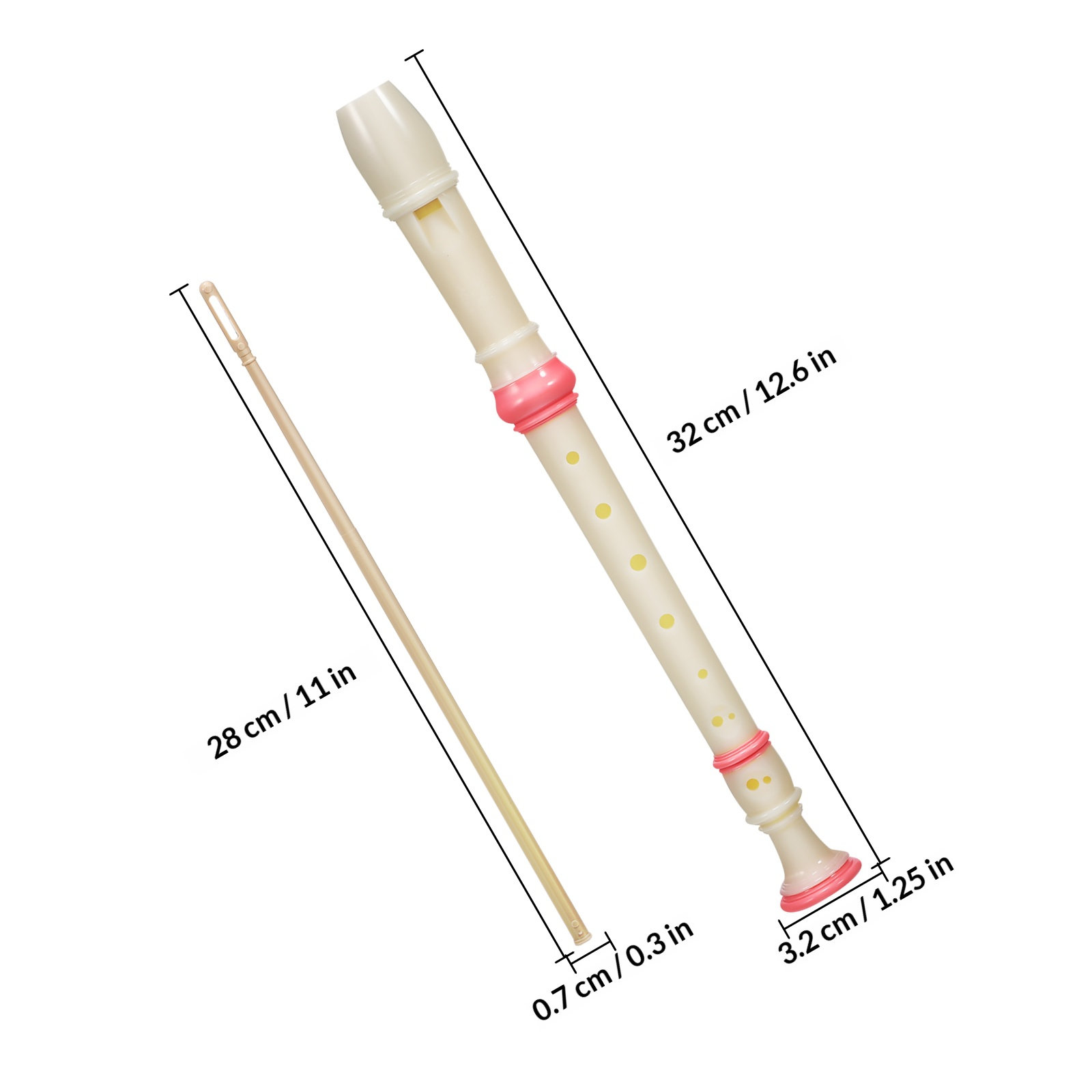 소프라노 리코더 2개 세트, 8개의 구멍, 초보자용,  - Soprano Recorder Plastic 리뷰 및 가격